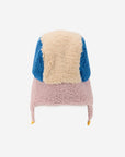 Bobo Choses - baby - colorblock sheepskin chapka - multicolor