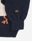 Bobo Choses - kids - la oca cardigan - navy blue