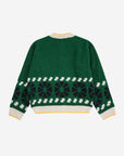 Bobo Choses - kids - kaleidoscope jacquard cardigan - green