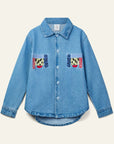 Wynken - beau denim shirt - mid wash
