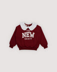The New Society - Angelica sweatshirt - Plum Fantasy