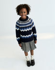 The New Society -Martina Skirt - Galactic Grey Check