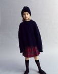 The New Society - Martina Skirt - Galactic Red Check