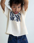 The New Society - Mica T-shirt - moonlight white