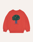The campamento - kids - big tree sweatshirt - red