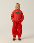 The campamento - kids - big tree sweatshirt - red