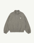 Main Story - half zip sweater - grey melange