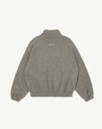 Main Story - half zip sweater - grey melange
