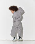 Main Story - wide sweatpant - grey melange polar fleece