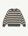 Main Story - bubble sweatshirt - balsam green stripe