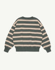Main Story - bubble sweatshirt - balsam green stripe