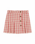 Emile et Ida - kids - plissee skirt - vichy gingham