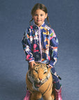 Maison Mangostan - carnival fleece jacket - navy