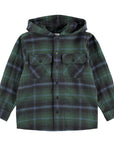 Molo - rizz - checked hooded overshirt - galaxy