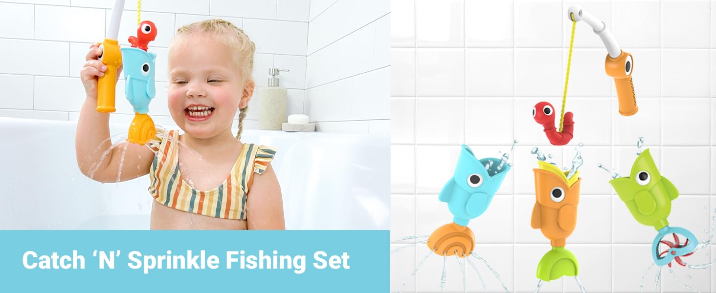 yookidoo - catch n sprinkle fishing set