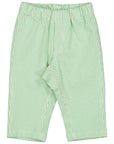 Marmar - polle - soft denim baby trousers - cale green stripes