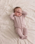 Marmar - renas - rib onesie - faded rose