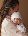 Marmar - aiko - pointelle newborn beanie - gentle white