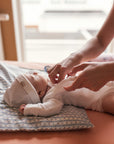 Marmar - aiko - pointelle newborn beanie - gentle white