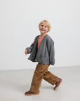 Marmar - tarono - wool/cotton cardigan - grey melange