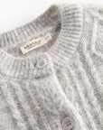 Marmar - tavon - mohair cable cardigan - morning dew melange