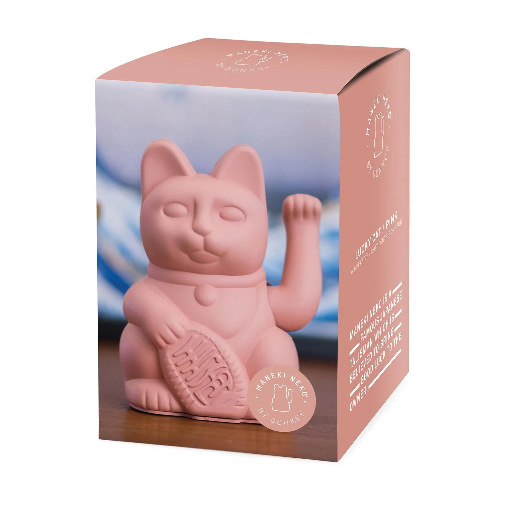 Lucky cat - romance waving cat - pink