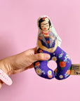 Frida kahlo rattle - flowers