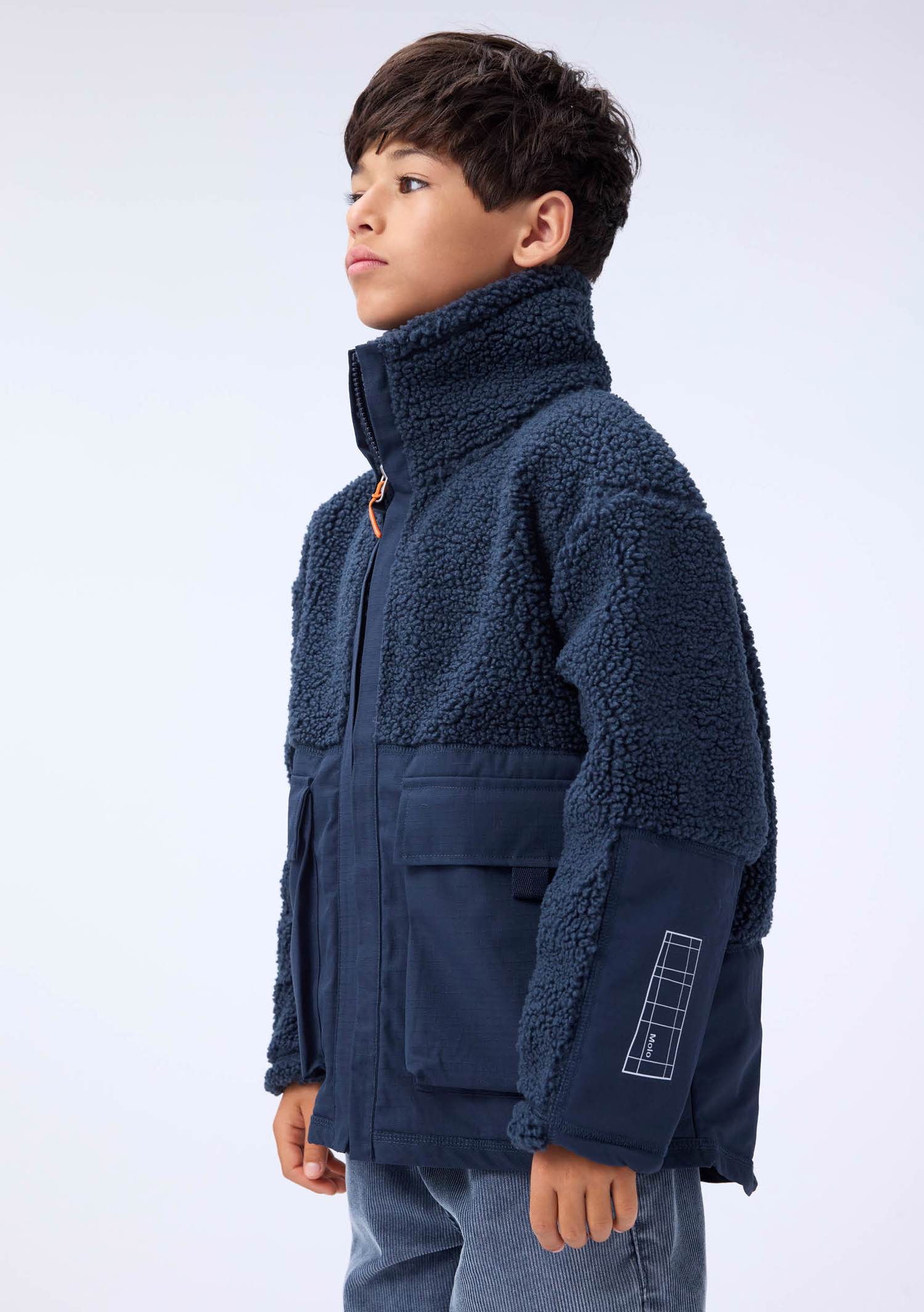 Molo - Utah - teddy jacket - night navy