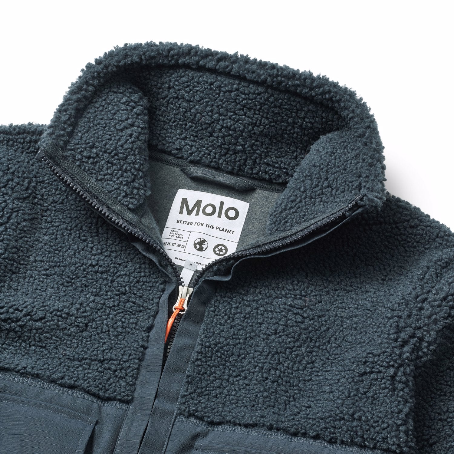 Molo - Utah - teddy jacket - night navy