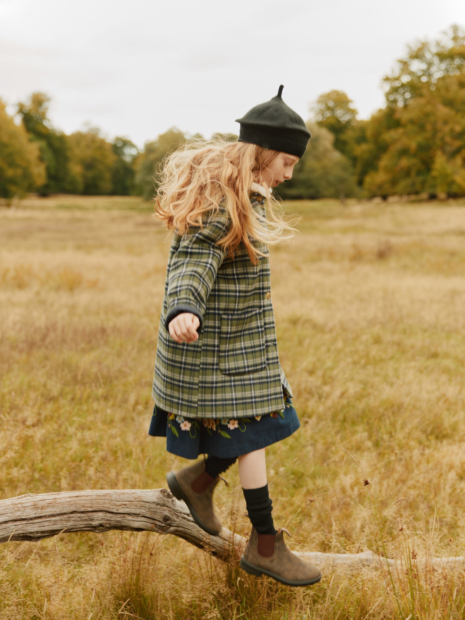 Molo - hope - wool jacket - evergreen check