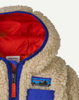 Patagonia - retro teddy hooded jacket - dark natural