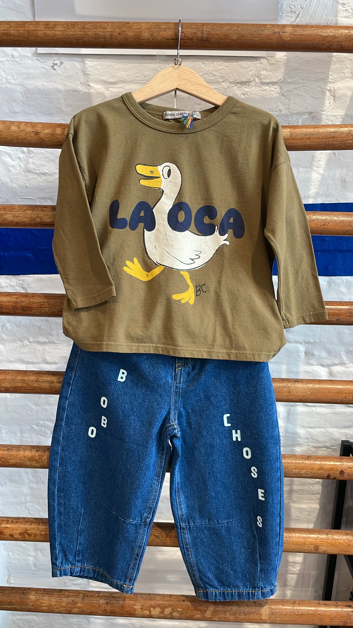 Bobo Choses - kids - la oca t-shirt - khaki