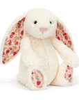 Jellycat - bashful -  blossom bunny - medium - cream berry