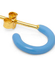 lulu copenhagen - color hoop earring - 1 pc - light blue