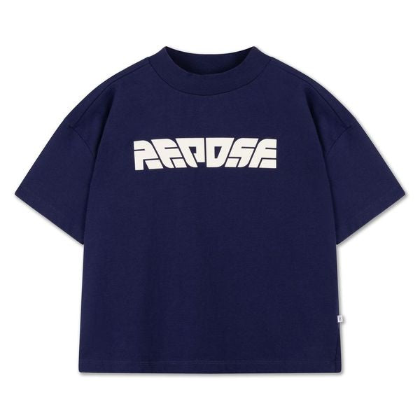 Repose Ams -  boxy tshirt - cosmic navy