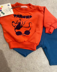 Bobo Choses - fun - baby - fleece sweatpants - blue