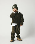 Brunobruno nation - nohr corduroy teddy jacket - dusty olive green