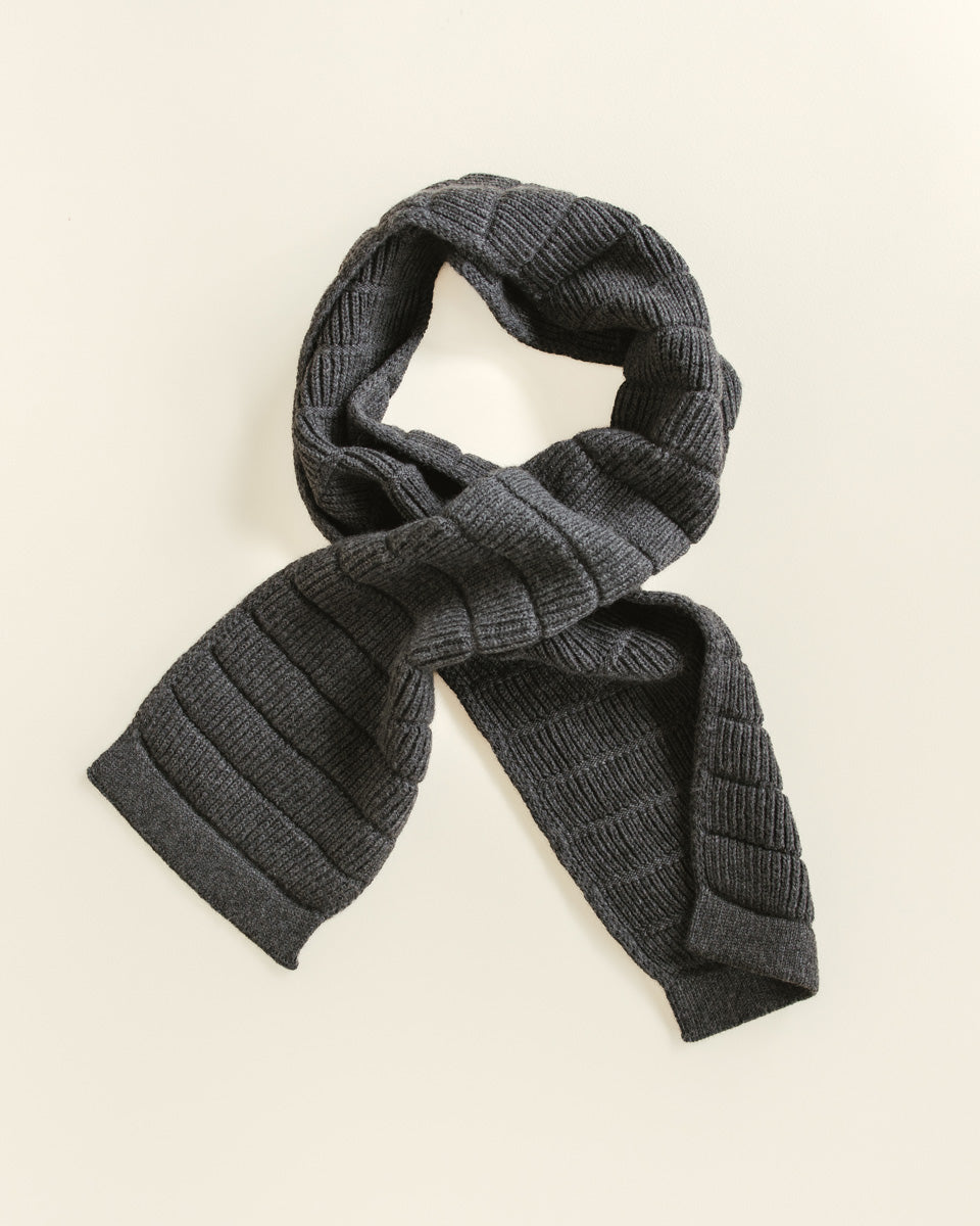 HVID - scarf - jacobino - charcoal