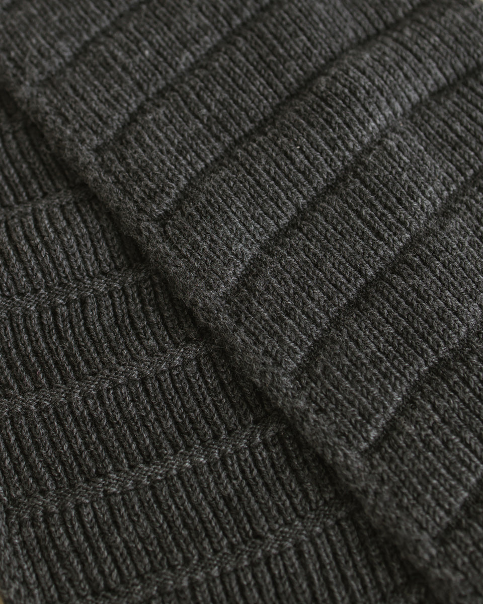 HVID - scarf - jacobino - charcoal