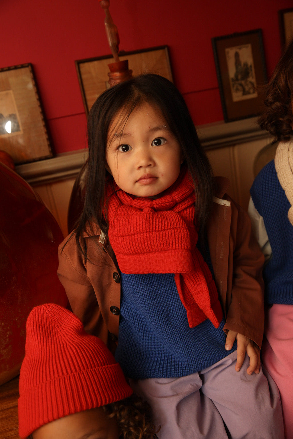 HVID - scarf - jacobino - red