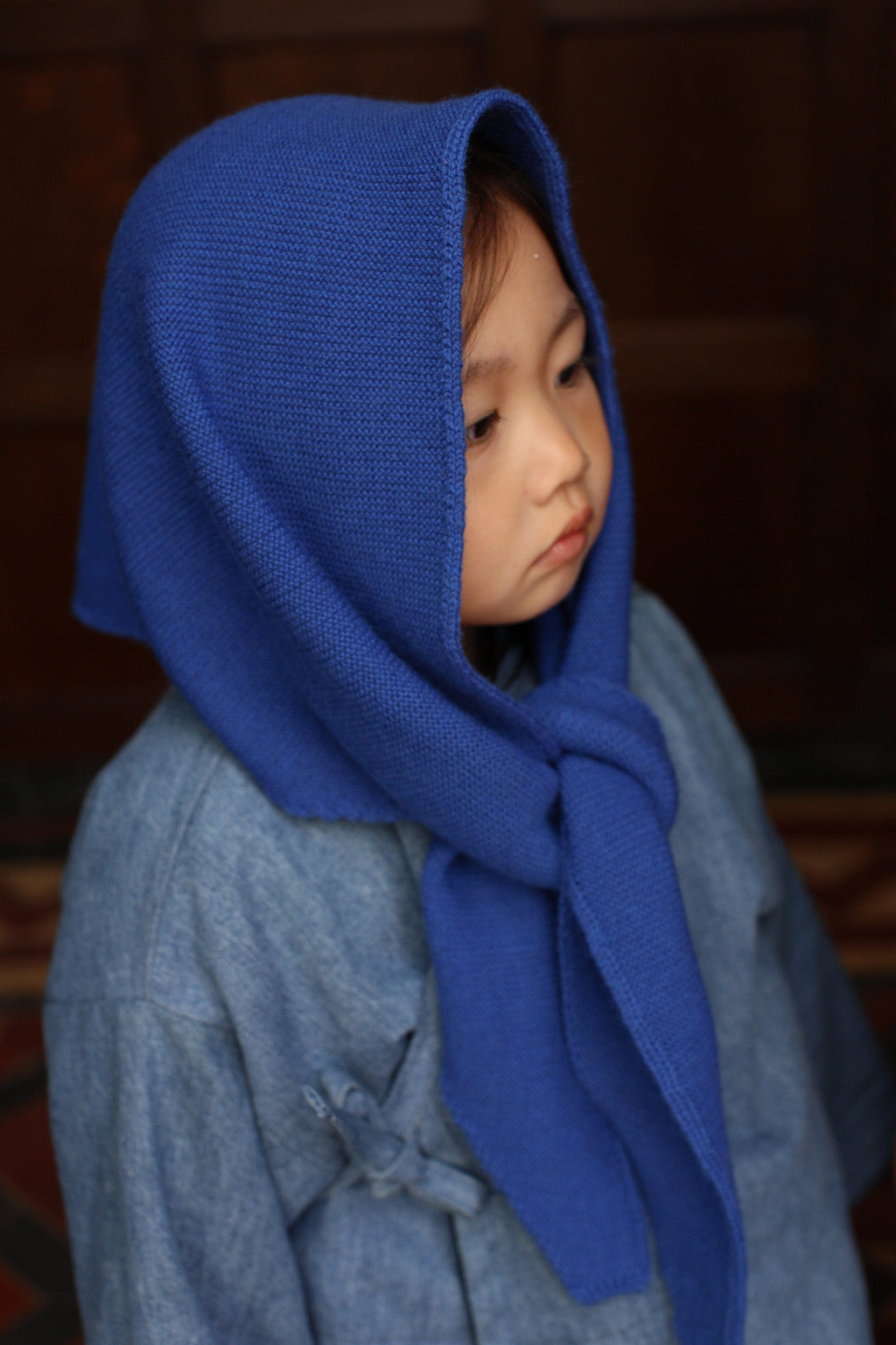 HVID - triangle scarf - josephina - cobalt blue