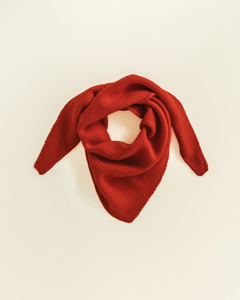 HVID - triangle scarf - josephina - red