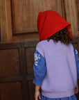 HVID - triangle scarf - josephina - red