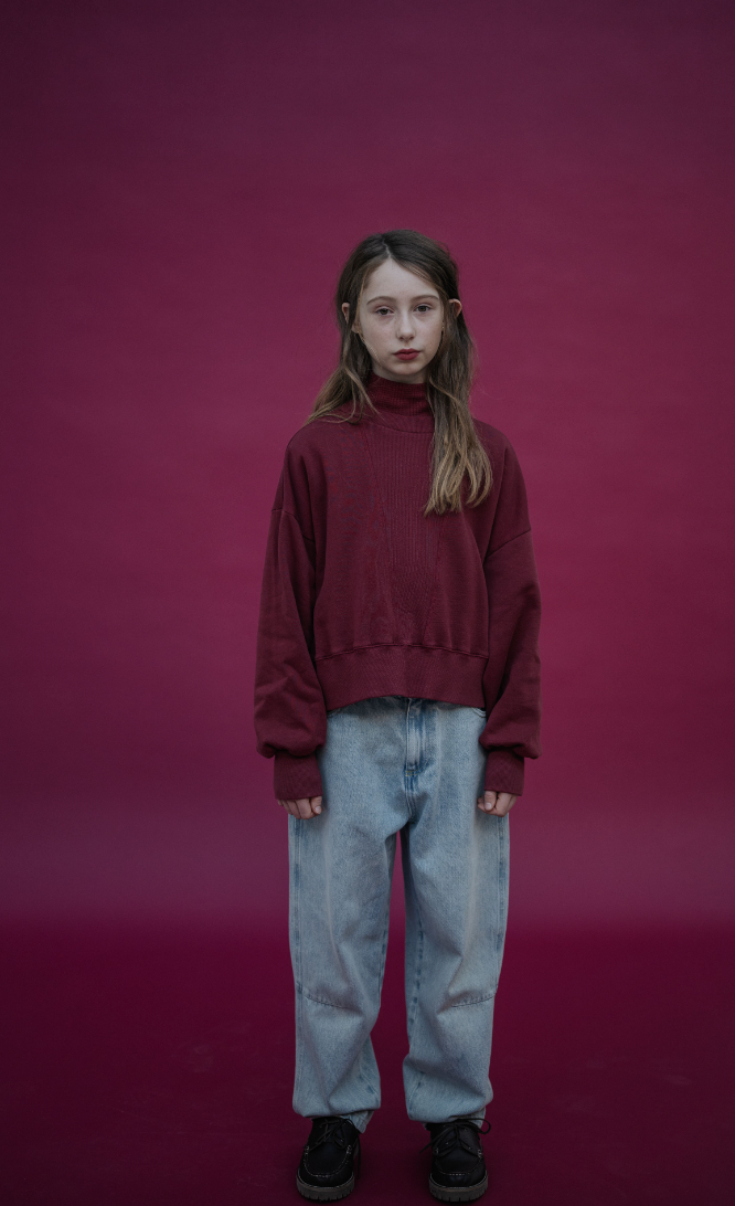 Repose Ams -  city sweater - royal burgundy