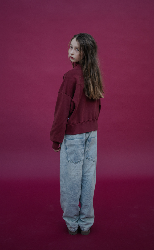Repose Ams -  city sweater - royal burgundy