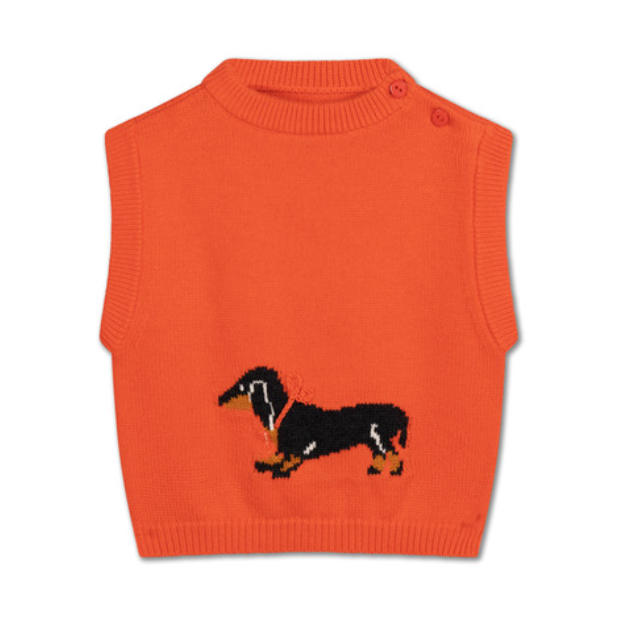 Repose Ams -  baby knit spencer - radiant red