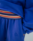 Repose Ams - crop heart sweater - royal bloom