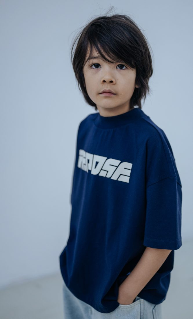 Repose Ams -  boxy tshirt - cosmic navy