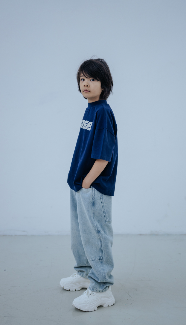 Repose Ams -  boxy tshirt - cosmic navy