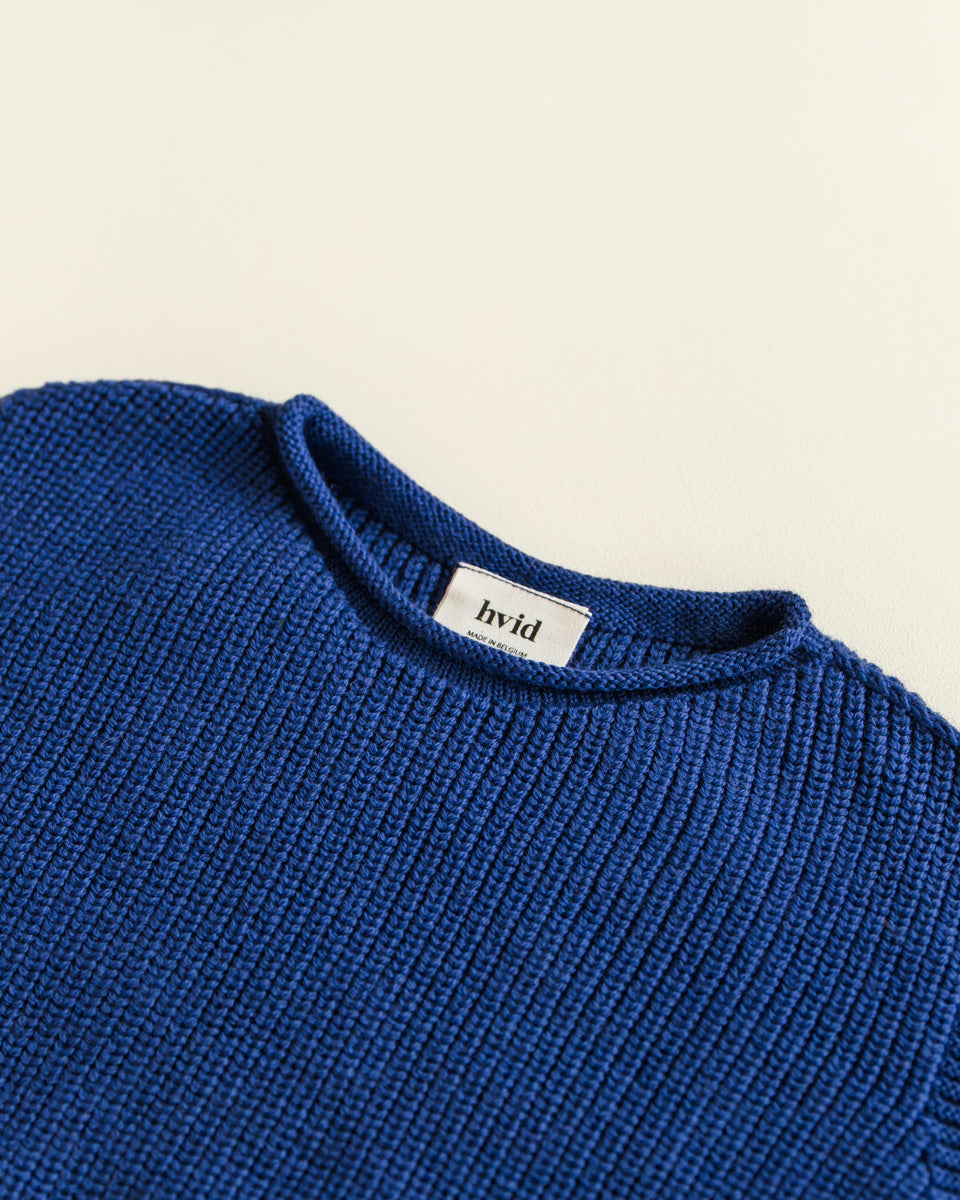 Hvid - wool vest - harvey - kids - cobalt blue